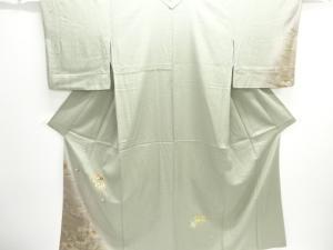 地紙に椿・菊模様刺繍訪問着